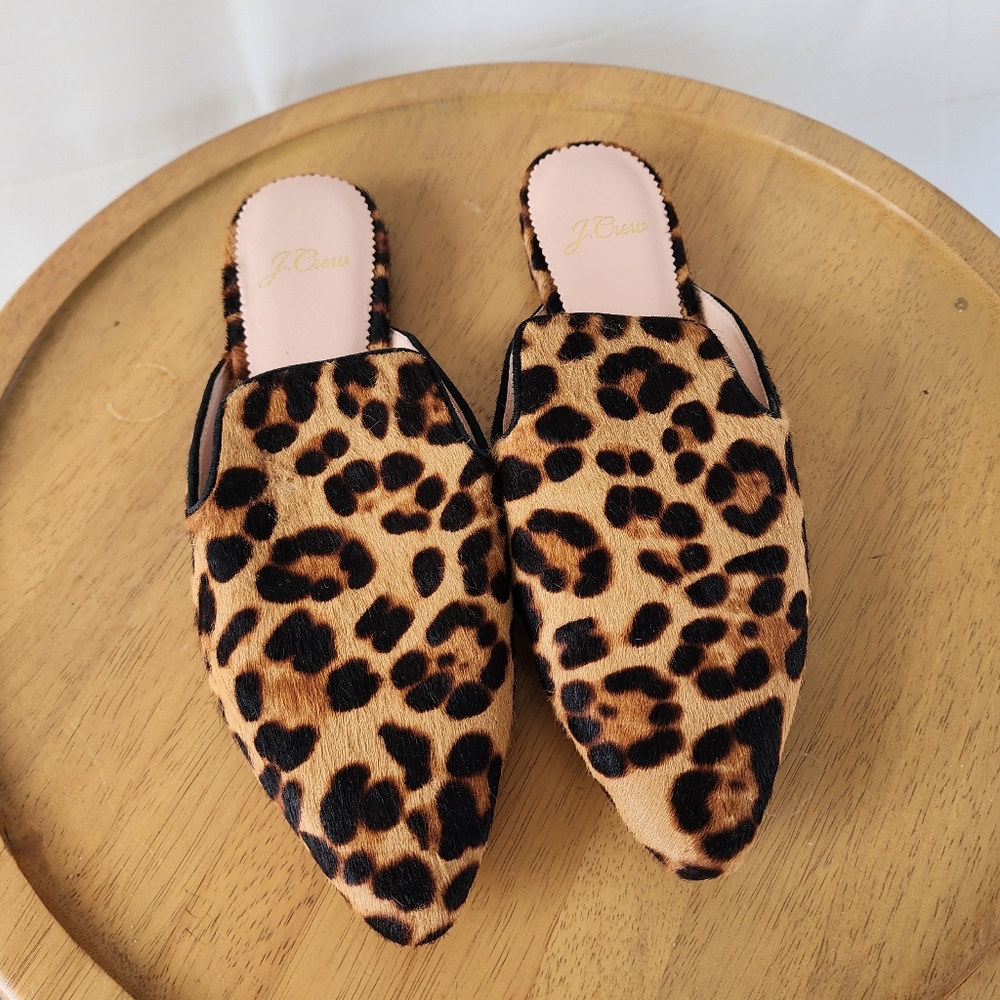 J. Crew Leopard Print Women's Mules - Picture 4 of 12